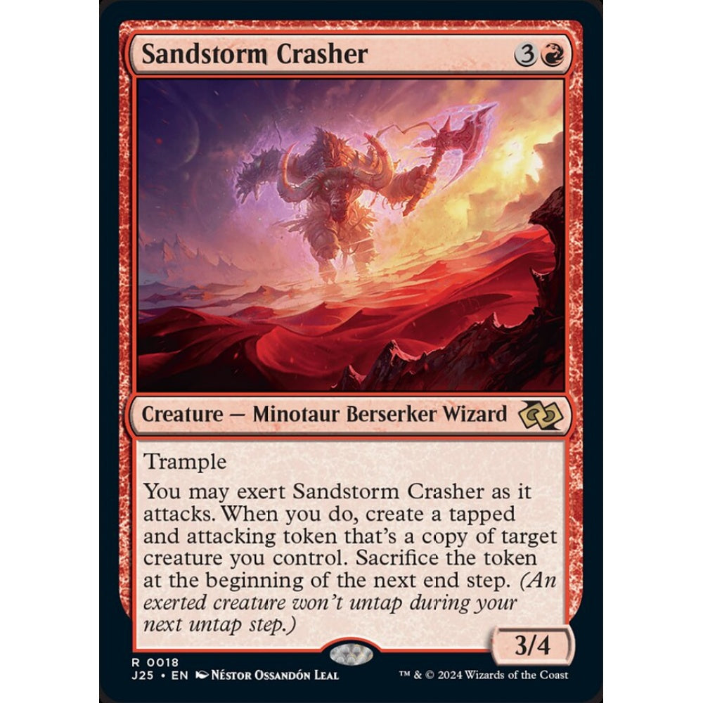 Sandstorm Crasher, 18, rare, Magic: The Gathering, Foundations Jumpstart