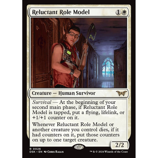 Reluctant Role Model, 26, rare, Magic: The Gathering, Duskmourn: House of Horror