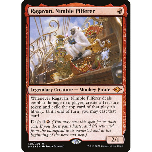 Ragavan, Nimble Pilferer mythic 138 Magic the Gathering Modern Horizons 2