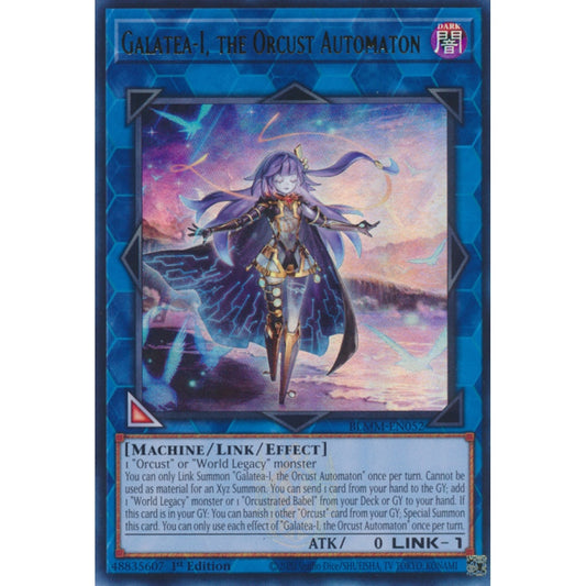 Galatea-I, the Orcust Automaton BLMM-EN052 Ultra Ultra Rare Yu-Gi-Oh Battles of Legend: Monster Mayhem in Art
