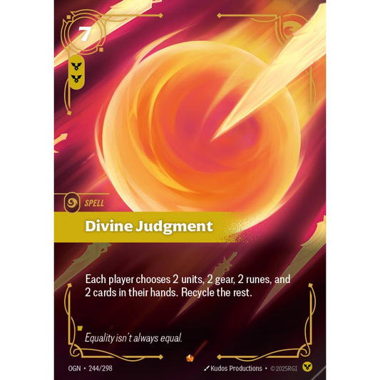 Divine Judgment OGN-244/298 Riftbound Card Game Origins Epic