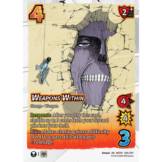 Weapons Within, 259/297, UR, UniVersus, Attack on Titan: Battle for Humanity