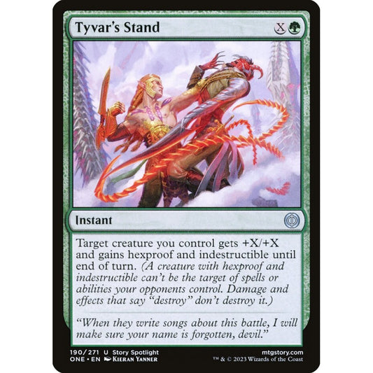 Tyvar's Stand, uncommon, 190, Magic the Gathering, Phyrexia: All Will Be One
