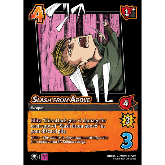 Slash from Above, 81/297, C, UniVersus, Attack on Titan: Battle for Humanity