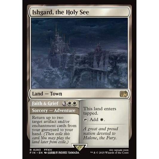 Ishgard, the Holy See // Faith & Grief rare 283 Magic the Gathering Final Fantasy