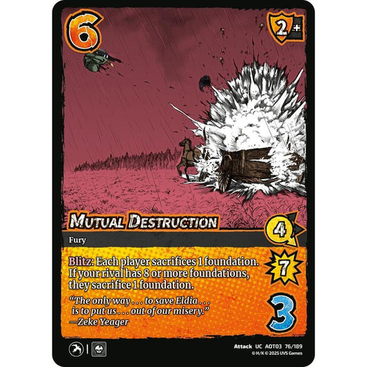 Mutual Destruction 76/189 AOT03 Universus Attack on Titan: Apocalypse Attack UC