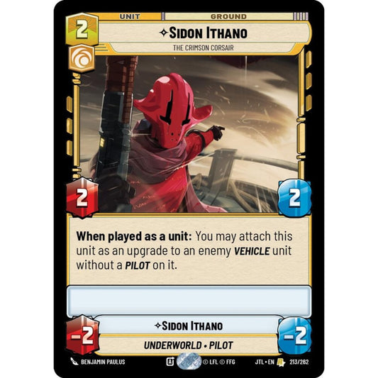 Sidon Ithano, R, JTL 213), Star Wars Unlimited