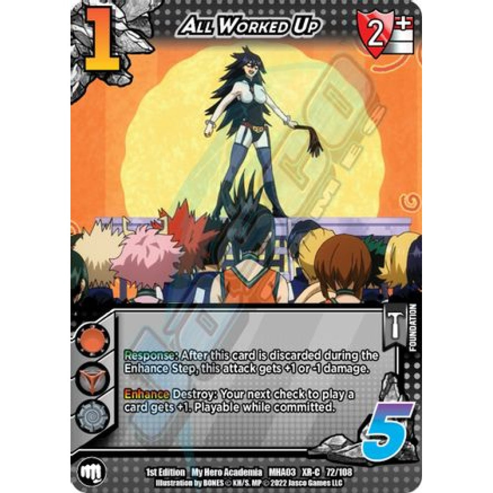 All Worked Up, 72/108, XR-C, UniVersus, MHA03 Heroes Clash