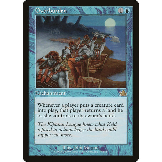 Overburden rare 39 Magic the Gathering Prophecy
