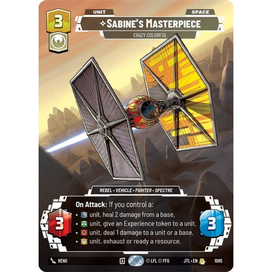 Sabine's Masterpiece, R, JTL 1085) Prestige Foil, Star Wars Unlimited