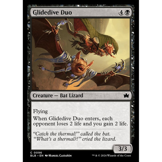 Glidedive Duo, 96, common, Magic: The Gathering, Bloomburrow