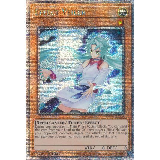 Effect Veiler RA04-EN004 QCR Quarter Century Secret Rare Yu-Gi-Oh Quarter Century Stampede in Art