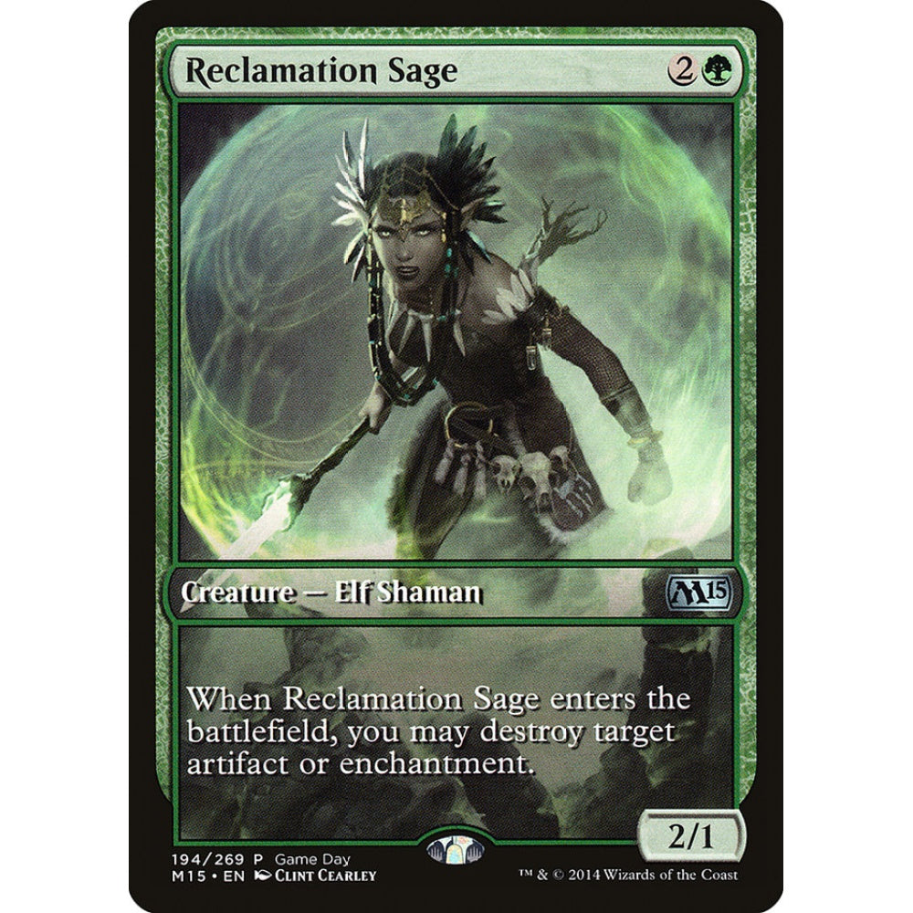 Reclamation Sage uncommon 194 Magic the Gathering Magic 2015 Promos