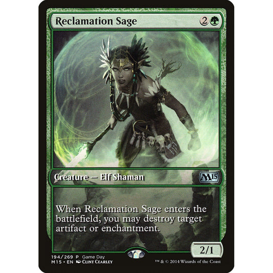 Reclamation Sage uncommon 194 Magic the Gathering Magic 2015 Promos