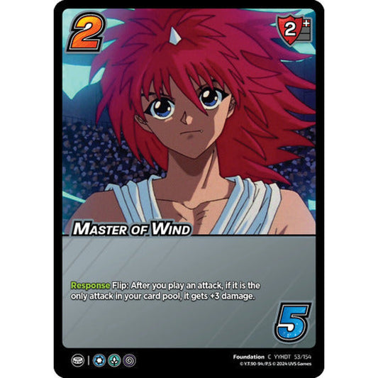 Master of Wind, 53/154, C, UniVersus, Yu Yu Hakusho: Dark Tournament