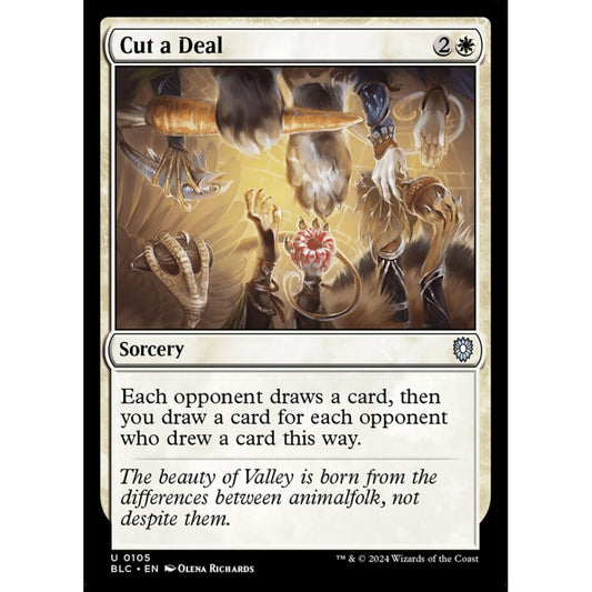 Cut a Deal, 105, uncommon, Magic: The Gathering, Bloomburrow