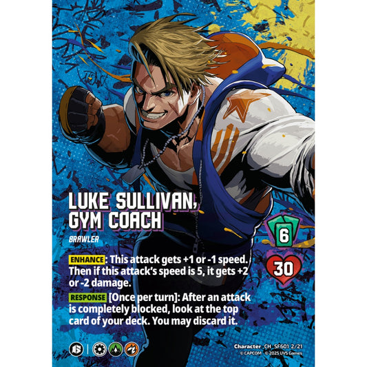 Luke Sullivan, Gym Coach 2/21 SF601 Universus Street Fighter 6: Challanger Series Ryu&Luke Character CH