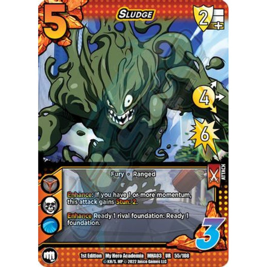 Sludge, 55/108, UR, UniVersus, MHA03 Heroes Clash