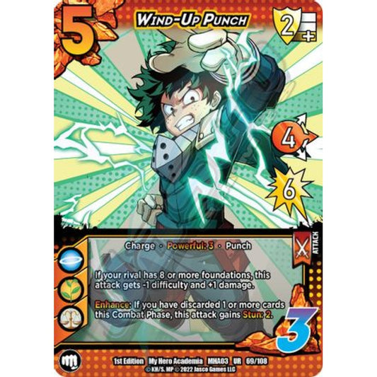 Wind-Up Punch, 69/108, UR, UniVersus, MHA03 Heroes Clash