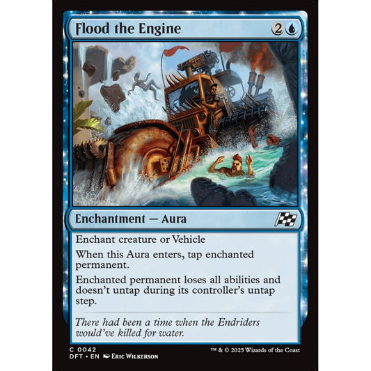 Flood the Engine, 42, common, Magic: The Gathering, Aetherdrift