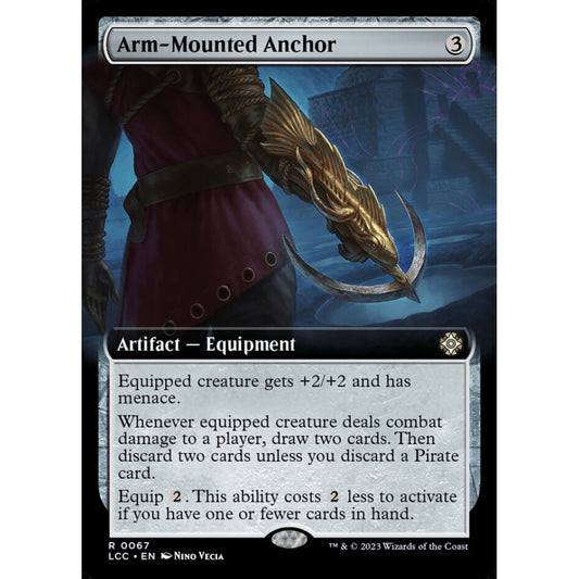 Arm-Mounted Anchor, rare, 67, Magic the Gathering, The Lost Caverns of Ixalan Commander