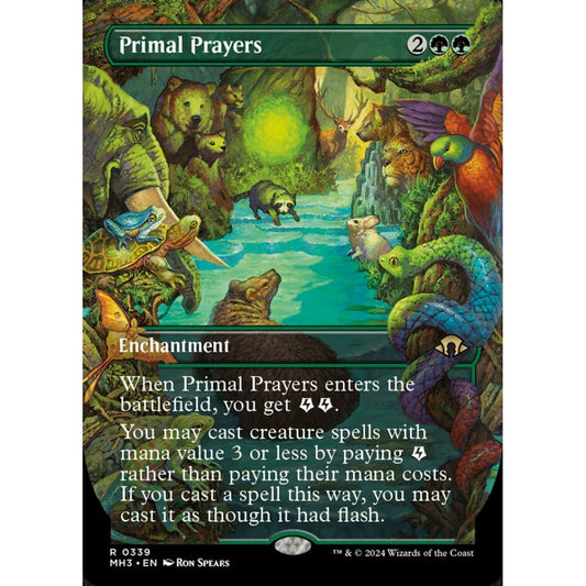 Primal Prayers, 339, rare, Magic: The Gathering, Modern Horizons 3