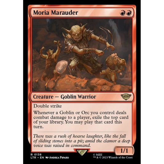 Moria Marauder, rare, 138, Magic the Gathering, The Lord of the Rings: Tales of Middle-earth