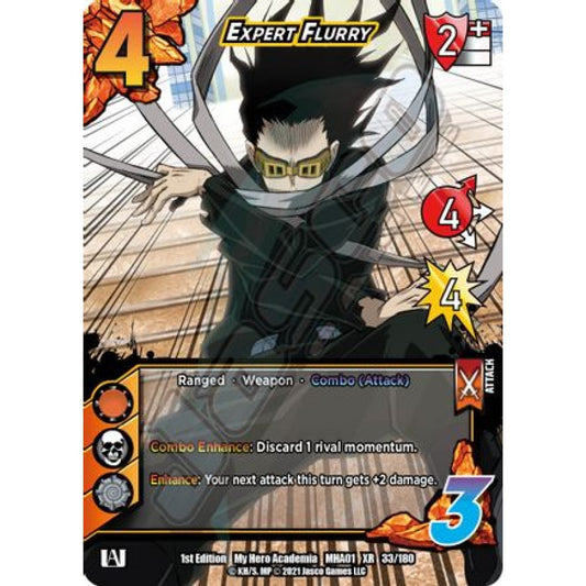 Expert Flurry, 33/180, XR, UniVersus, MHA01 My Hero Academia