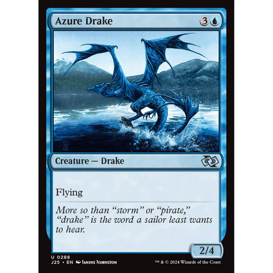 Azure Drake, 288, uncommon, Magic: The Gathering, Foundations Jumpstart