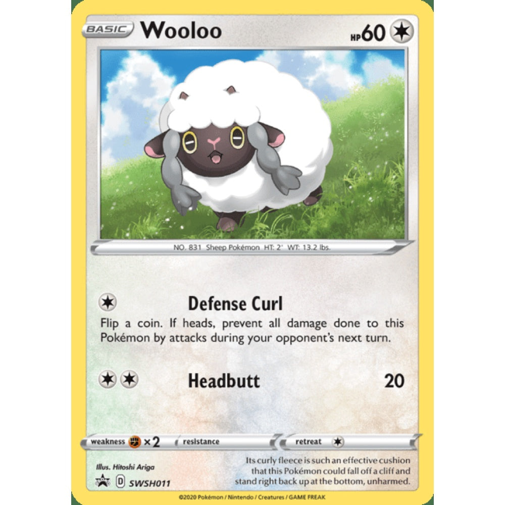 Wooloo Black Star Promo SWSH011 Pokemon Card Game Sword & Shield Promos