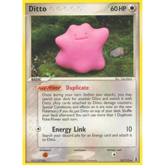 Ditto Uncommon 35/113 Pokemon Card Game EX Delta Species