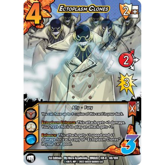 Ectoplasm Clones, 40/108, XR-C, UniVersus, MHA03 Heroes Clash