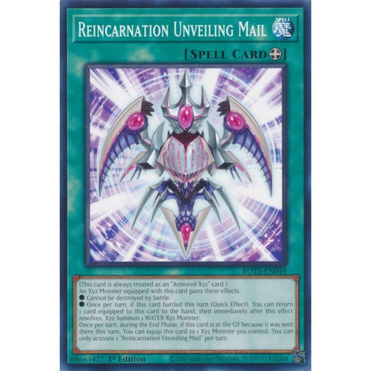 Reincarnation Unveiling Mail ROTA-EN049 Common Yu-Gi-Oh Rage of the Abyss