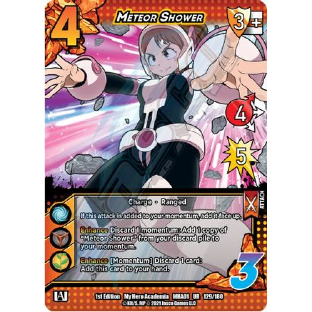 Meteor Shower, 129/180, UR, UniVersus, MHA01 My Hero Academia
