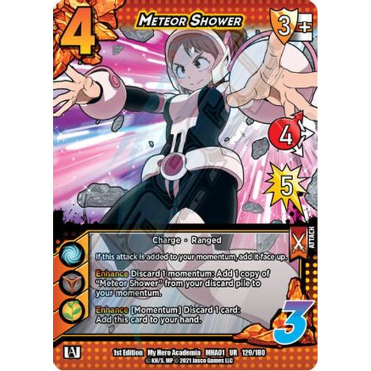 Meteor Shower, 129/180, UR, UniVersus, MHA01 My Hero Academia
