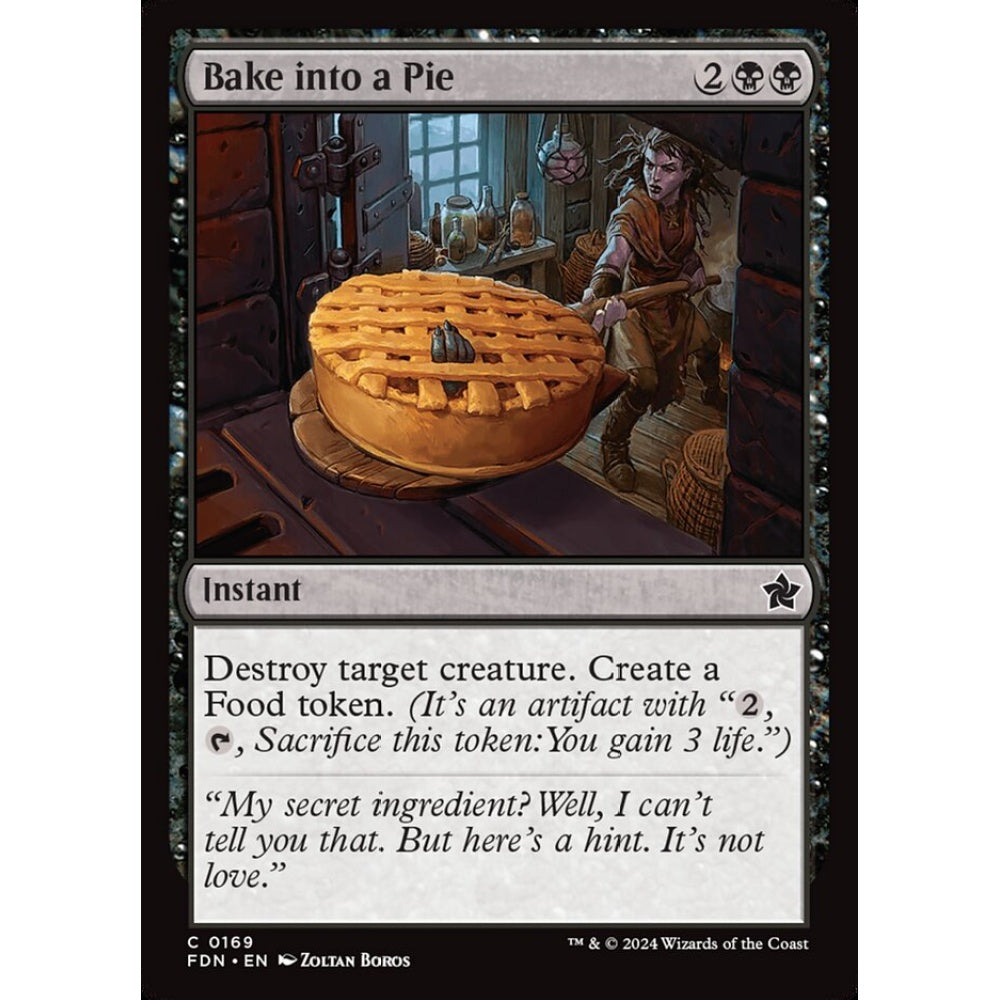 Bake into a Pie, 169, common, Magic: The Gathering, Foundations