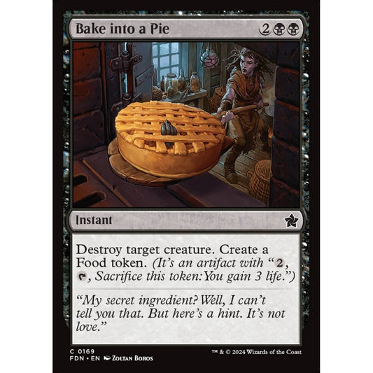 Bake into a Pie, 169, common, Magic: The Gathering, Foundations