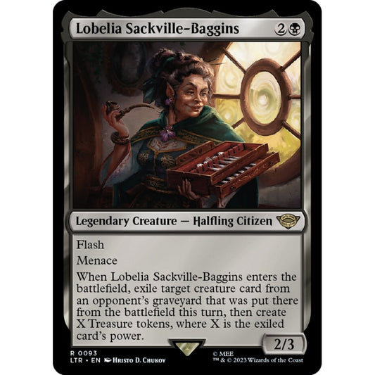 Lobelia Sackville-Baggins, rare, 93, Magic the Gathering, The Lord of the Rings: Tales of Middle-earth