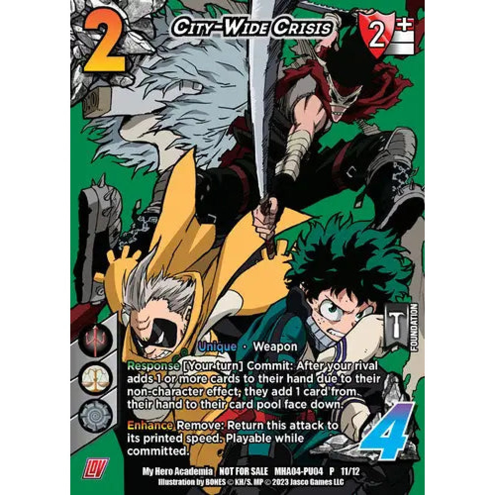 City-Wide Crisis, 11/12, P, UniVersus, Promos