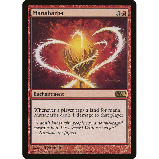 Manabarbs rare 149 Magic the Gathering Magic 2010