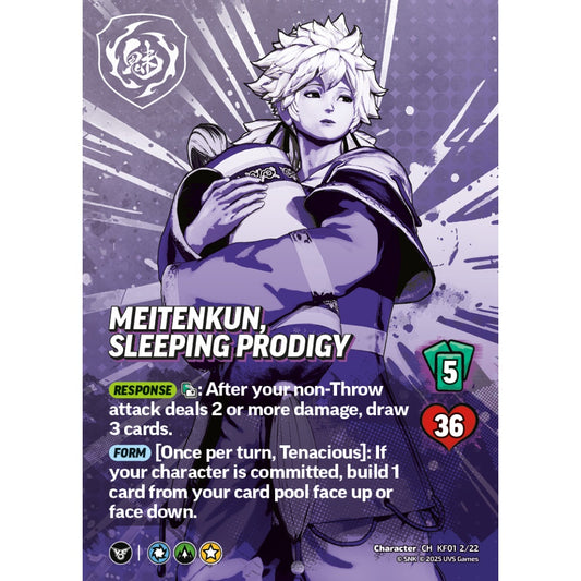 Meitenkun, Sleeping Prodigy 2/22 KF01 Universus The King of Fighters XV: Challenger Series: Team Hero Character CH