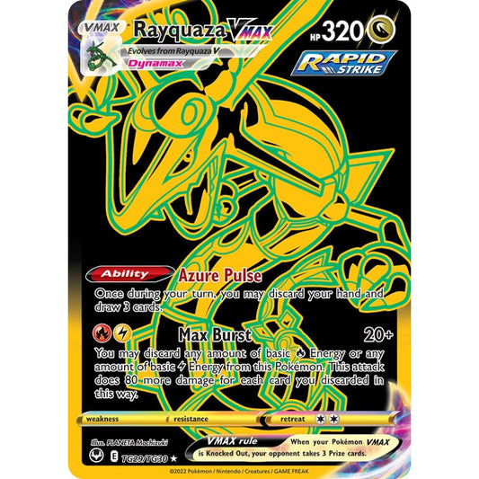 Rayquaza VMAX Rare Secret TG29/TG30 Pokemon Card Game Silver Tempest