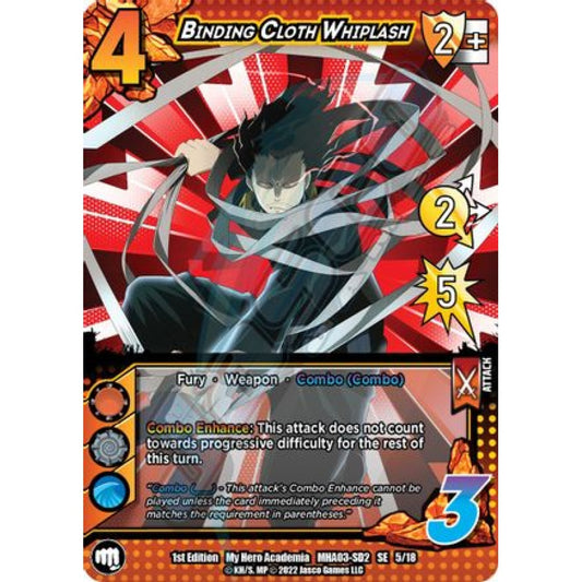 Binding Cloth Whiplash, 5/18, SE, UniVersus, MHA03 Heroes Clash