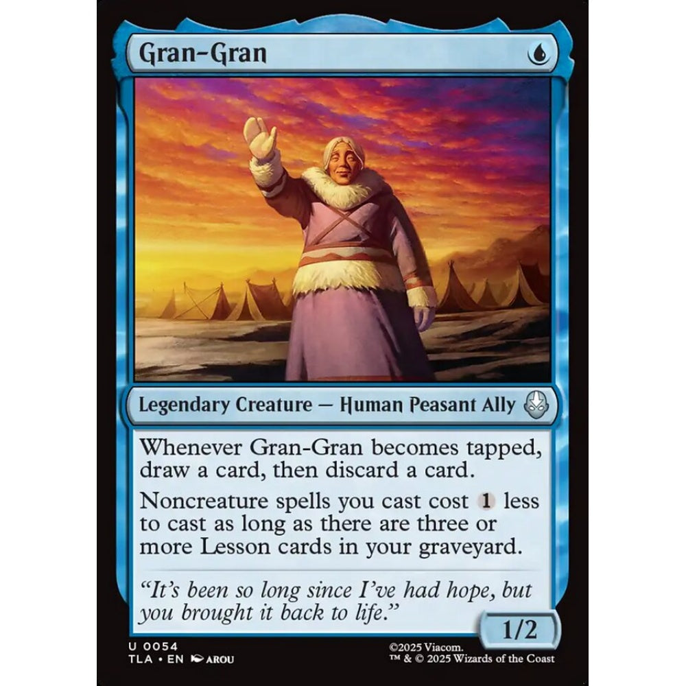 Gran-Gran uncommon 54 Magic the Gathering Avatar: The Last Airbender