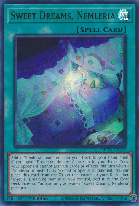 Sweet Dreams, Nemleria MP24-EN197 Ultra Ultra Rare Yu-Gi-Oh 25th Anniversary Tin: Dueling Mirrors in Art