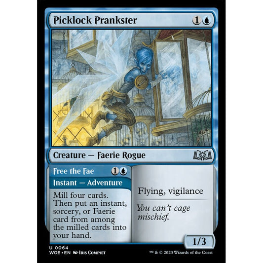 Picklock Prankster // Free the Fae, uncommon, 64, Magic the Gathering, Wilds of Eldraine