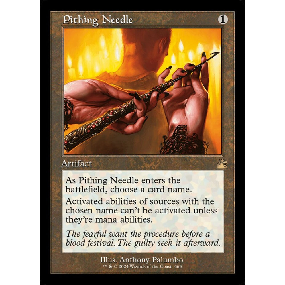 Pithing Needle rare 463 Magic the Gathering Ravnica Remastered