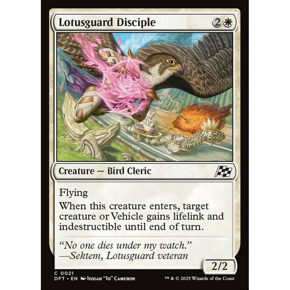 Lotusguard Disciple, 21, common, Magic: The Gathering, Aetherdrift