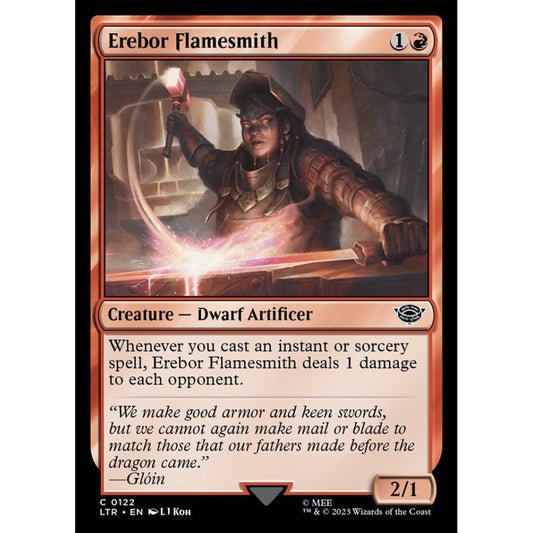 Erebor Flamesmith, common, 122, Magic the Gathering, The Lord of the Rings: Tales of Middle-earth
