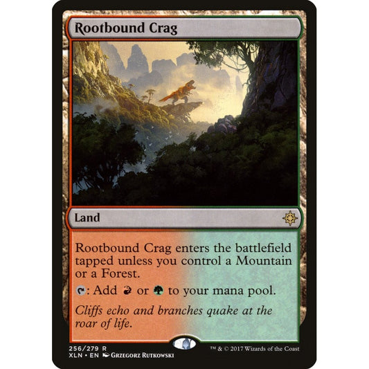 Rootbound Crag rare 256 Magic the Gathering Ixalan